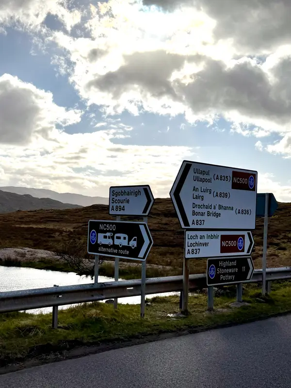 Driving through the Highlands